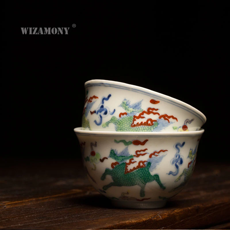 Посуда для напитков wisamony jingdezhen 55 мл китайская фарфоровая чашка Gaiwan чая чаша