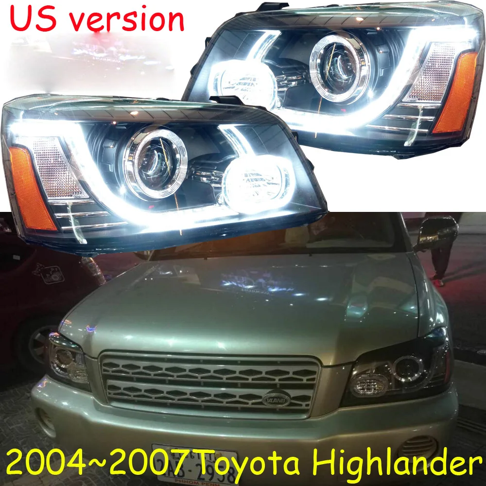 2004 2005 2006 2007 2 шт бампер лампа головной светильник для фара Highlander HID лампа светодиодный задний светильник DRL ходовой светильник s биксеноновый луч