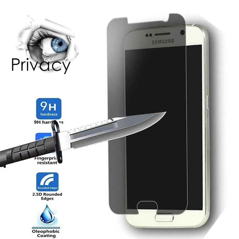 Voguery Анти-Шпион конфиденциальности Экран протектор для Samsung Galaxy A3 A5 A7 2016