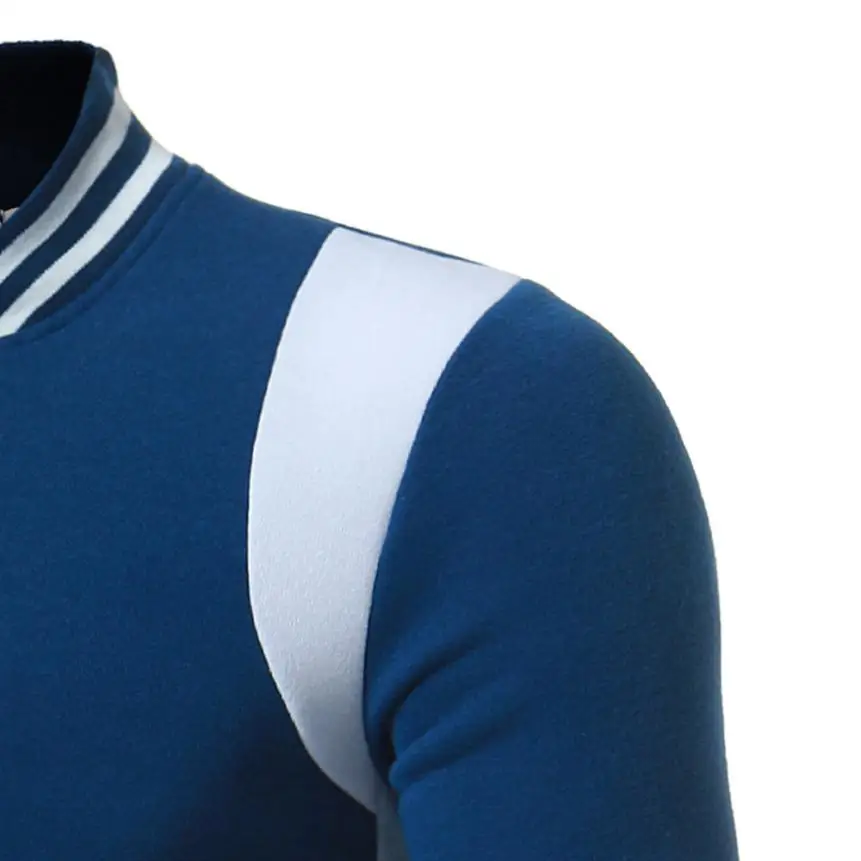 

Nice Vogue New Casual Men Striped Tracksuit Warm Sweatshirts Zipped Coat Cardigan Top Long Sleeve Sudaderas Hombre #AA