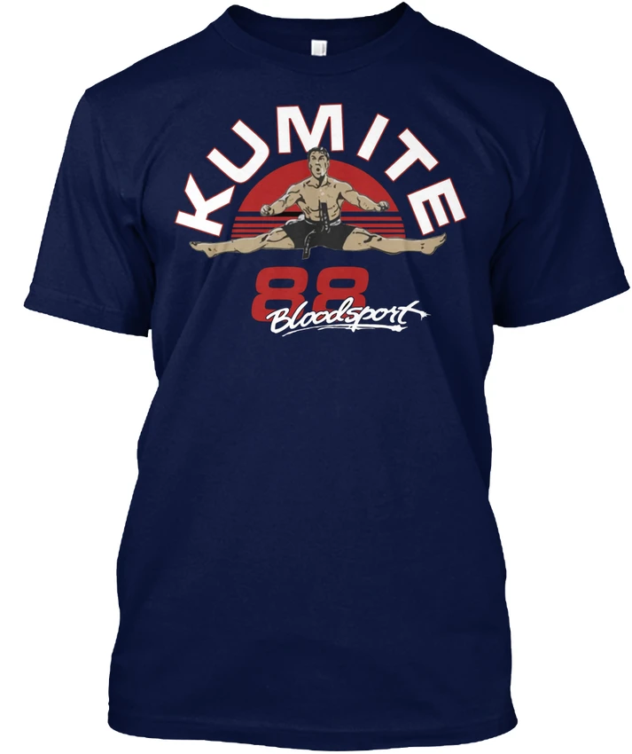 Ван Дамм Кровавый спорт фильм Популярные Tagless футболка|t-shirt t-shirt|movie t-shirtt-shirt tee |