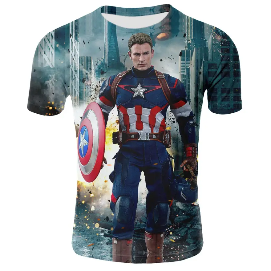 Уличная одежда с мотивами из аниме халк 3 d печать Мстители alliance a comic book hero boy harajuku