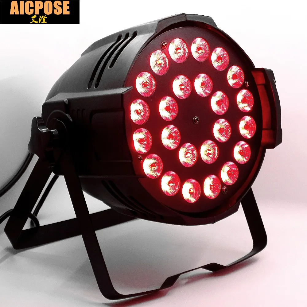 2 шт./лот 24x12 Вт алюминиевый LED Par RGBW 4in1 Can 64 Светодиодный прожектор dj проектор для