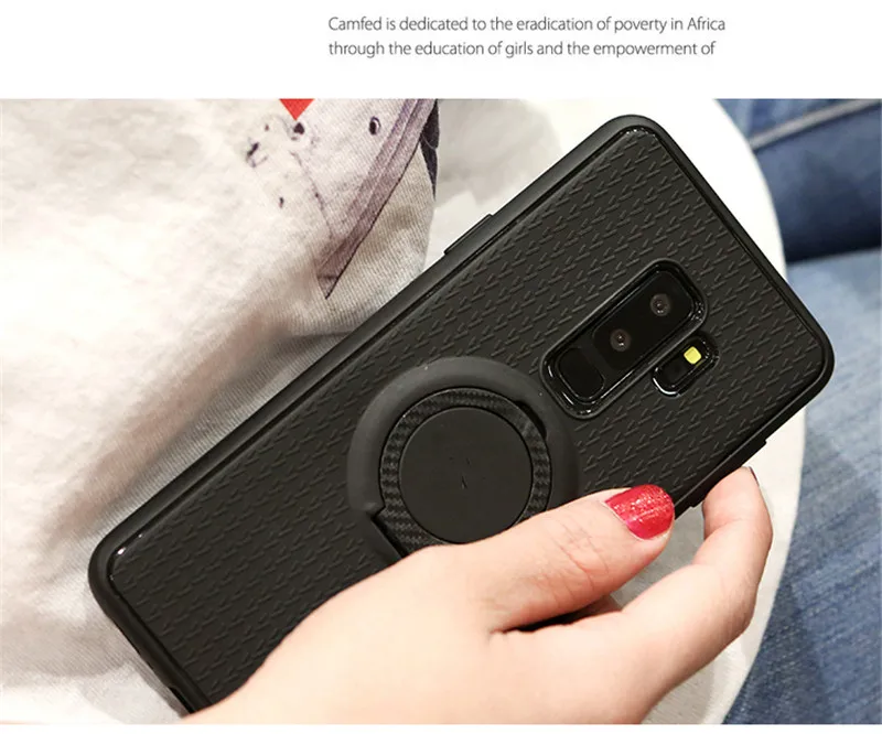 Vehicle mounts magnet stents Case for Samsung Galaxy note 9 S8 S9 Plus S6 S7 Edge J3 J5 J7 A3 A5 A7 2017 A8 TPU Soft Phone |