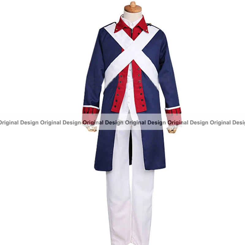 America 23 Hetalia Axis Powers APH ИТАЛИЯ Япония США Англия Франция Бельгия персонажи униформа косплей костюм, индивидуальные принимаются - Цвет: America 23