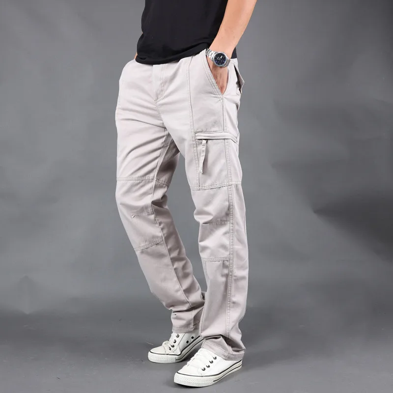 

Men's Casual Pants Spring Summer Men's Casual Pants Men's Cotton Pants Men's Multi Pocket Straight Pants Size S-5XL