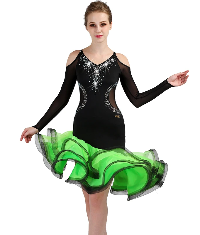 Платья для латинских танцев танцевальное платье костюмы женщин и девочек |
