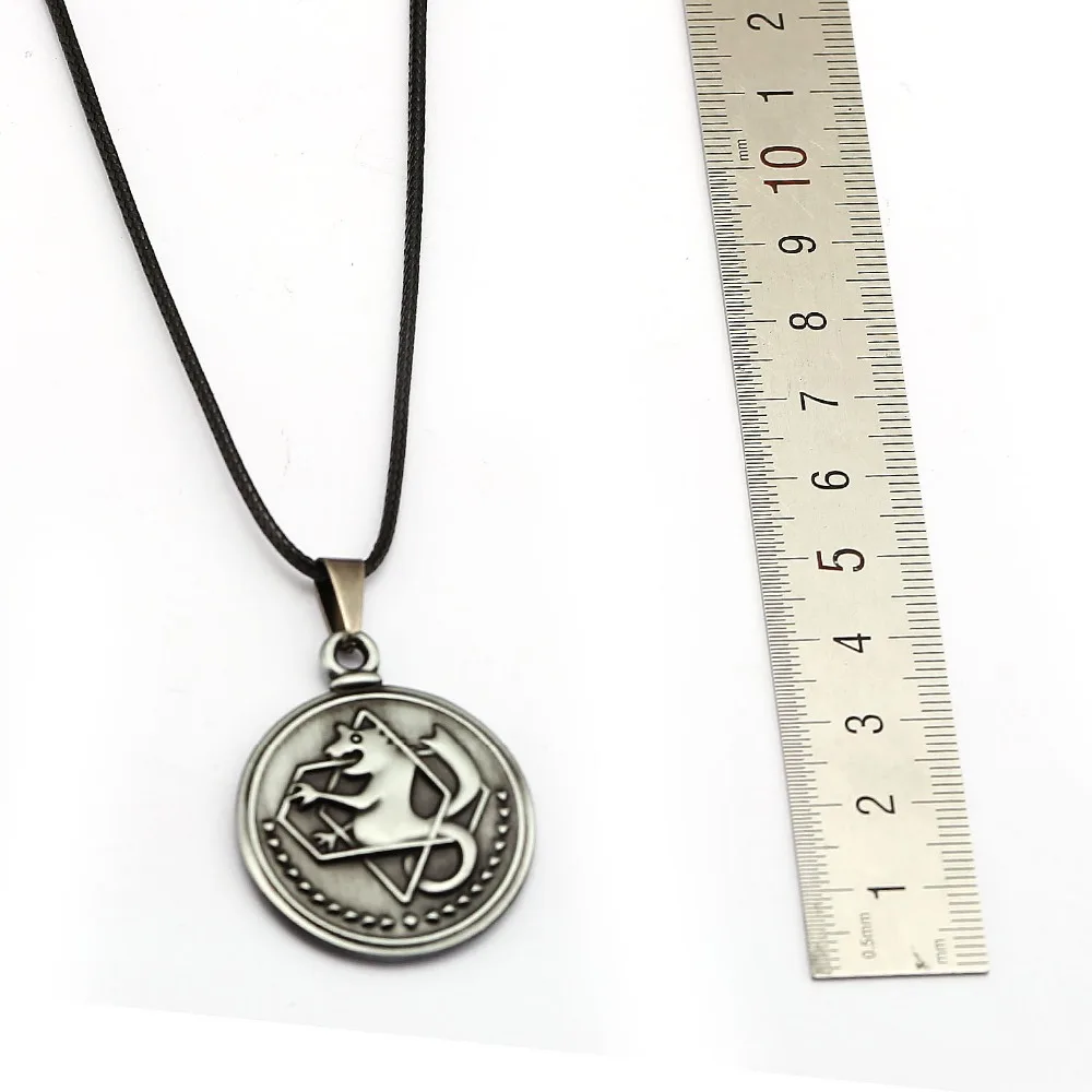 Ожерелье Эдварда Элрика из Fullmetal Alchemist - подарок для мальчиков, винтажное ожерелье для женщин, японские аниме, модные украшения.