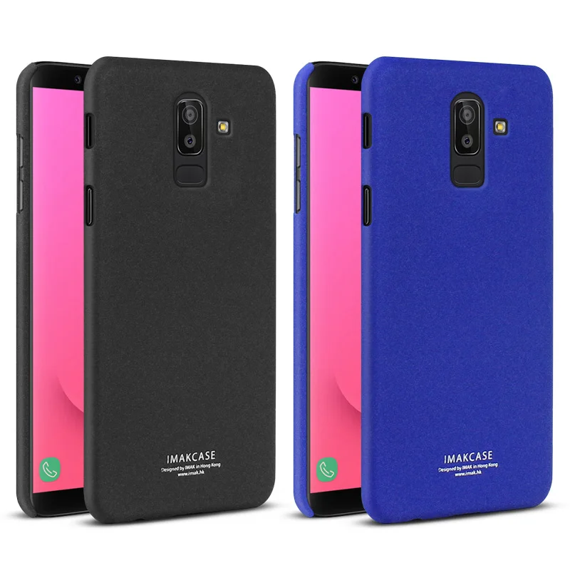 IMak Cowboy матовое случаях телефон для samsung J8 бампер чехол + Экран Protector кольцо
