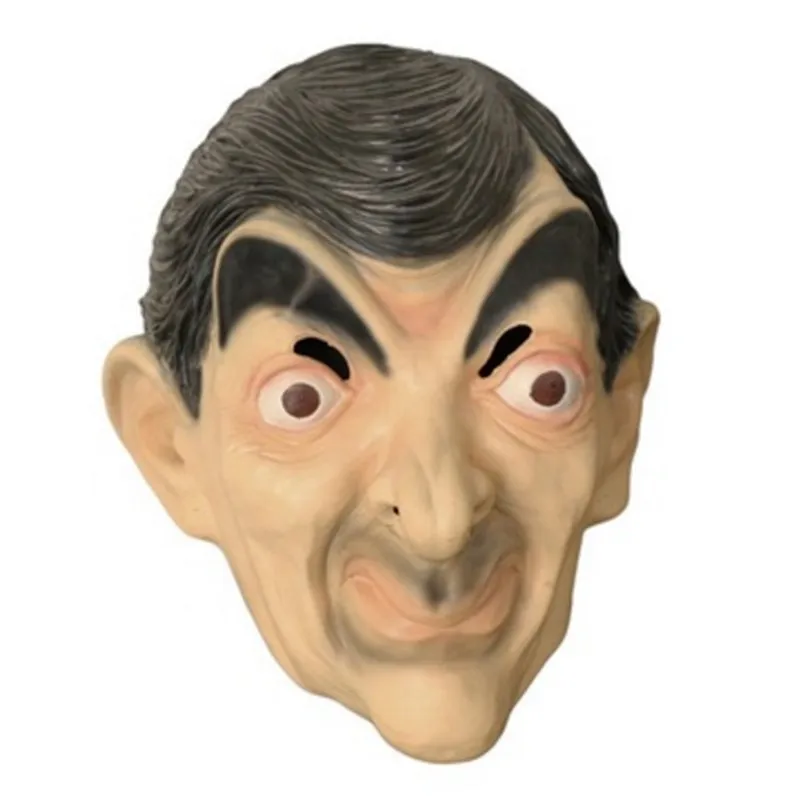 Женская полноразмерная маска для косплея знаменитости Mr Bean|Маски вечеринки| |