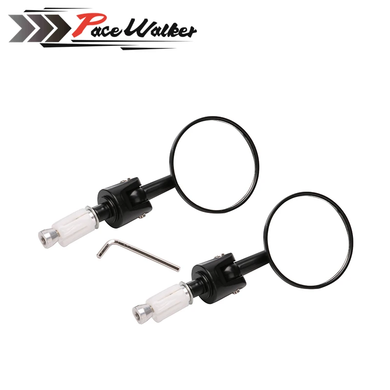 Зеркало заднего вида мотоциклетное Черное круглое 7/8 дюйма|mirror bar end|motorcycle mirror