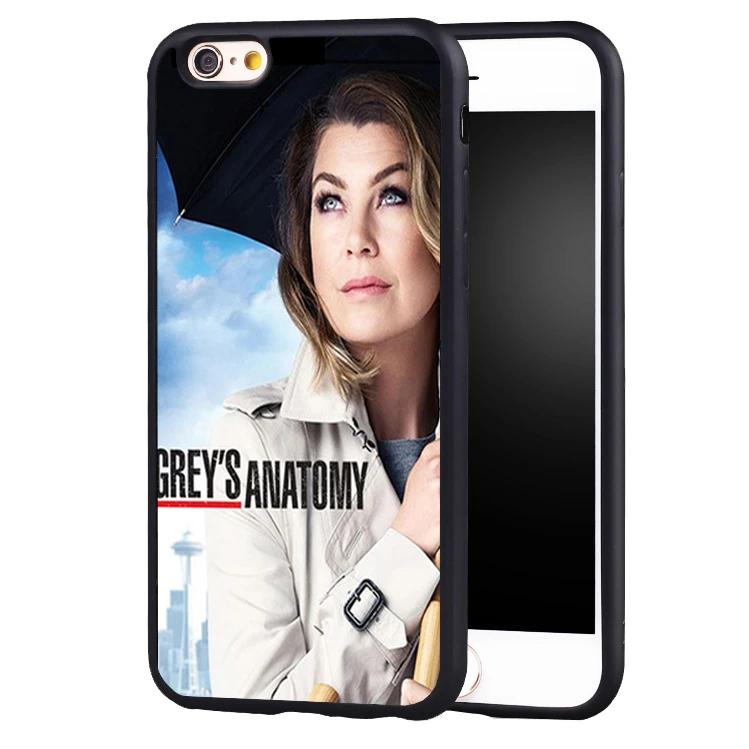 Серые анатомии Стиль Мягкие резиновые полный защитный чехол для iPhone X 8 7 плюс 6 S 5 5S