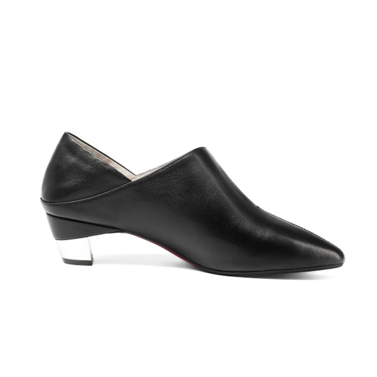 

MLJUESE 2019 women pumps autumn spring Soft Cow leather yellow color buckle strap Rome style pointed toe high heels shoes