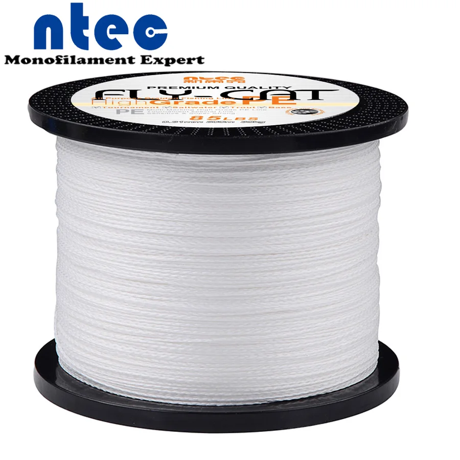 Плетеная рыболовная леска из ПЭ 500 м мультифиламентная 4 пряди от 10 до 80 фунтов