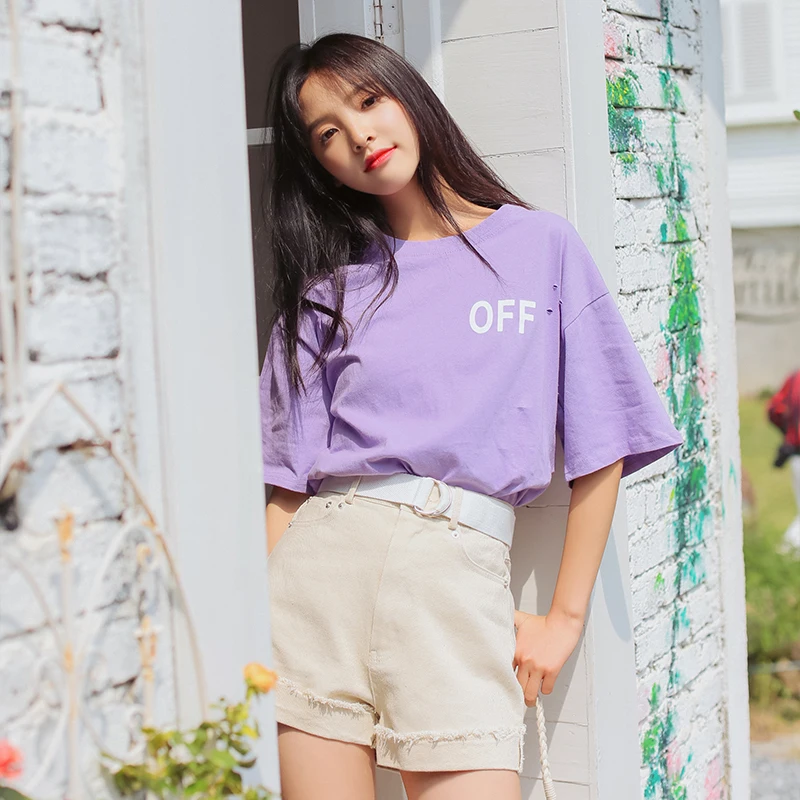 Ulzzang Harajuku кавайная футболка Топы Женская летняя одежда сзади мультфильм с