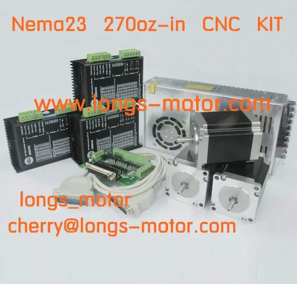 Nema 23 шаговый двигатель 287oz in 23HS86101.0A и Драйвер шагового двигателя DM542A фрезерный