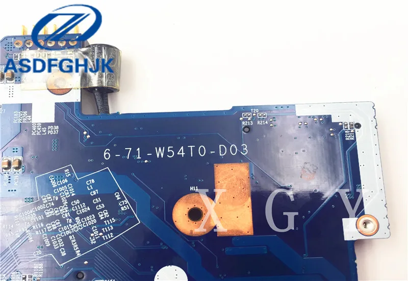 Материнская плата для ноутбука 6 71 w54t0 d03 Hasee Raytheon CLEVO W950tu материнская 66 77 w950tu00 6j 100%