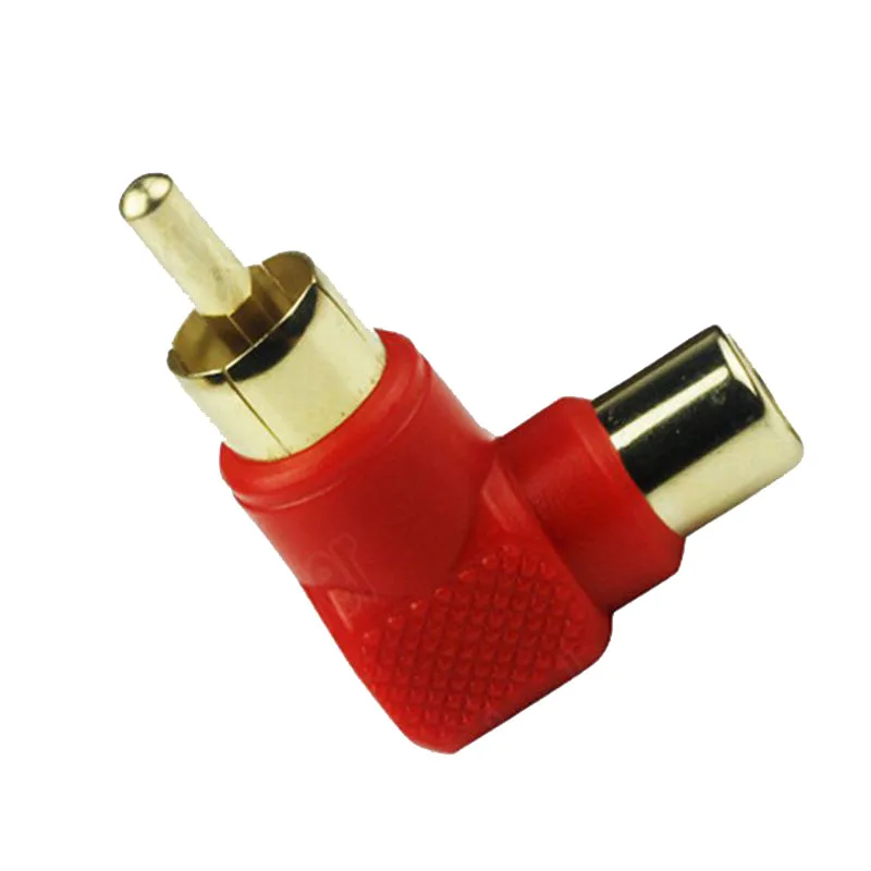 4 шт. прямоугольные/90 градусов 2 RCA штекерные на гнездовые адаптеры аудиоразъем|rca