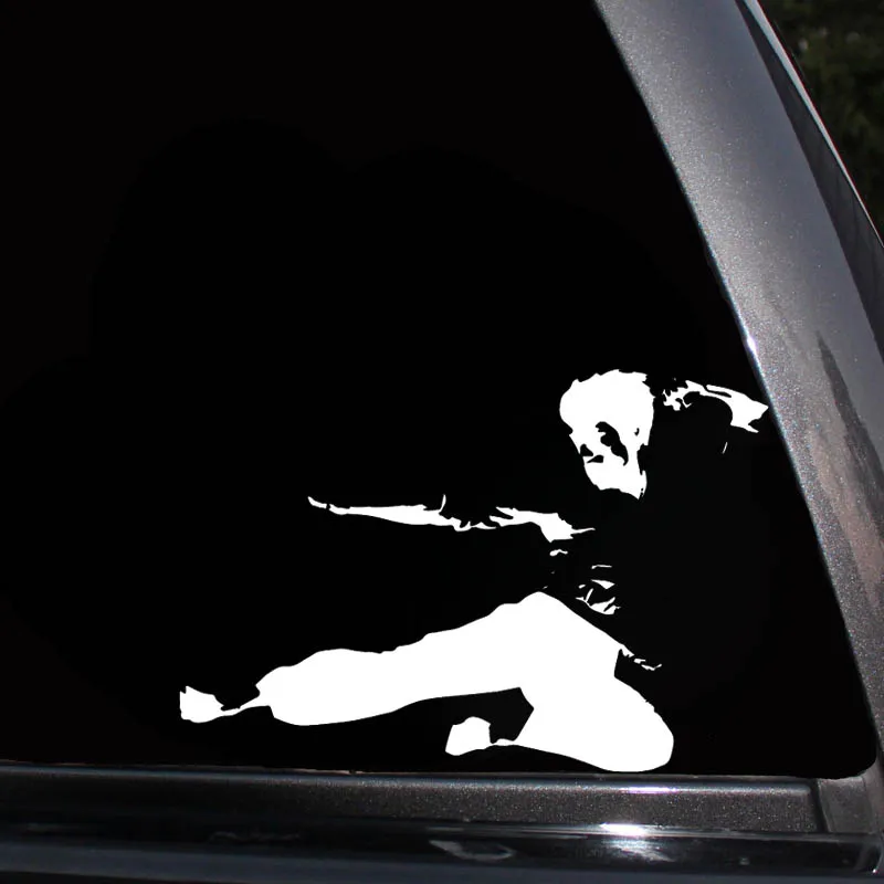 YJZT 15.5CM*10.6CM Bruce Lee Vinyl Decal Car Sticker Black/Silver C3-0040 | Автомобили и мотоциклы