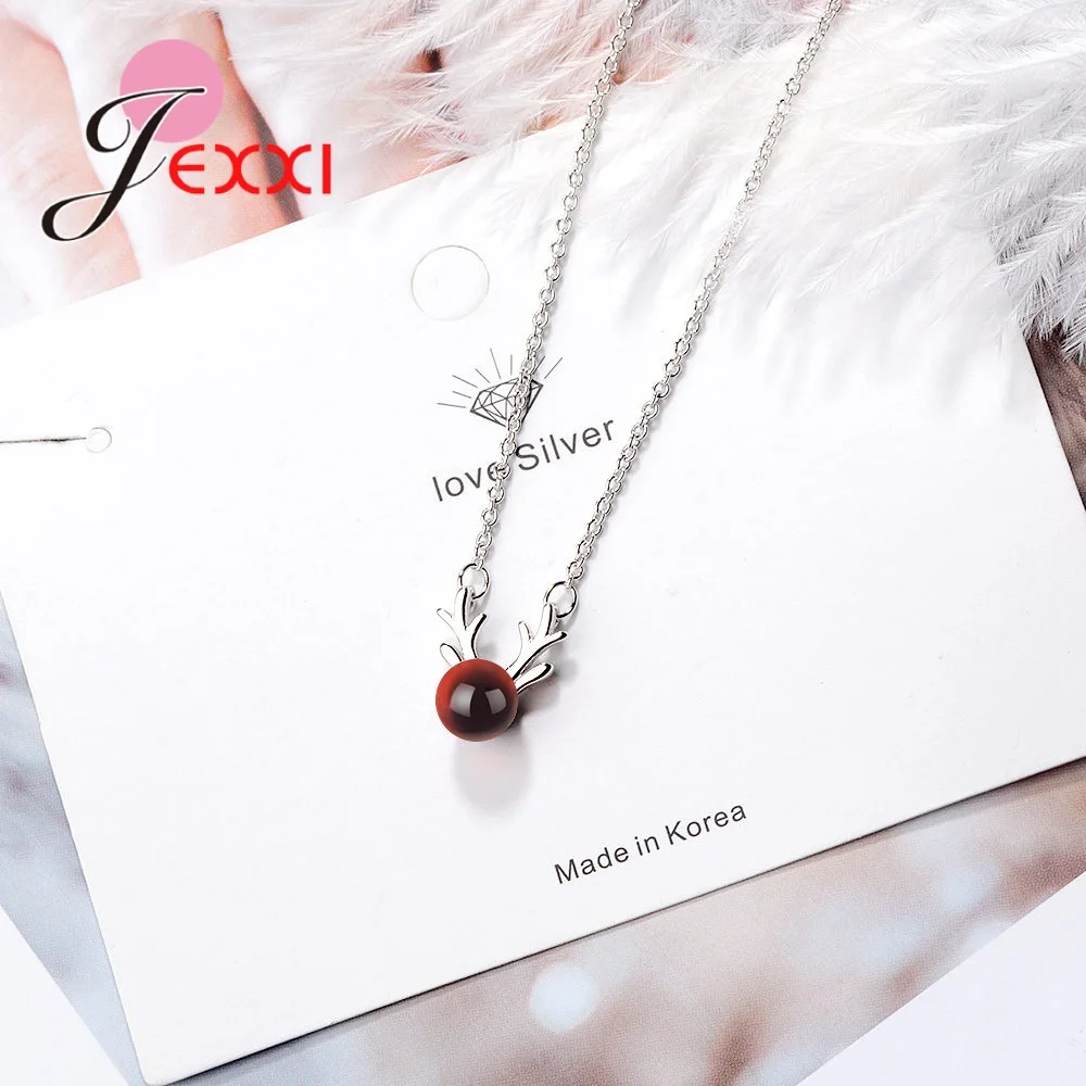 Новейший счастливый олень милое ожерелье романтическая Подвеска из