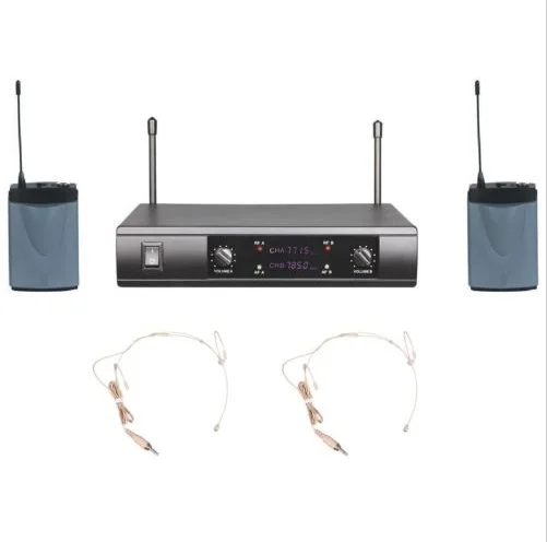 Bolymic PRO UHF двойная Беспроводная бежевая гарнитура микрофон система W SSHURE UT4 |