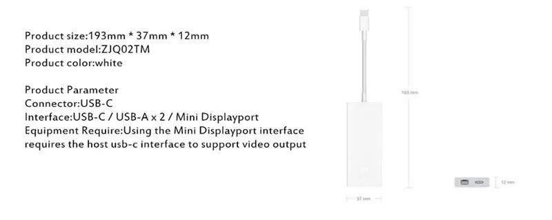 Xiaomi PD 3,0 Macbook USB-C-Mini Displayport многофункциональный Кабель-адаптер умное зарядное устройство для ноутбука планшета тип-c порт