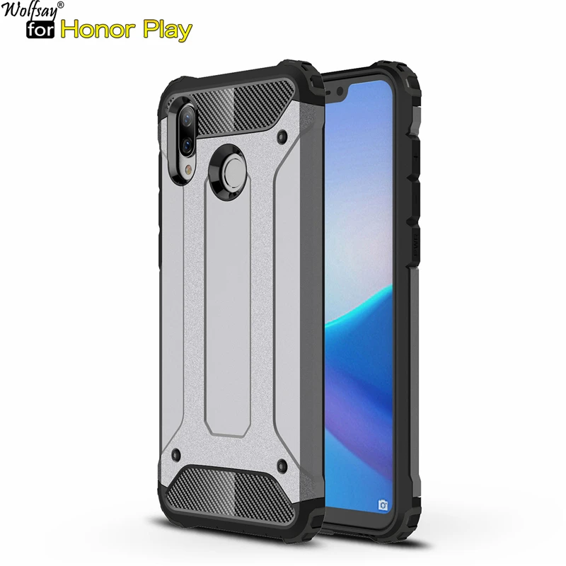 Чехол для Honor Play чехол Huawei прочный армированный из ТПУ и поликарбоната телефона с