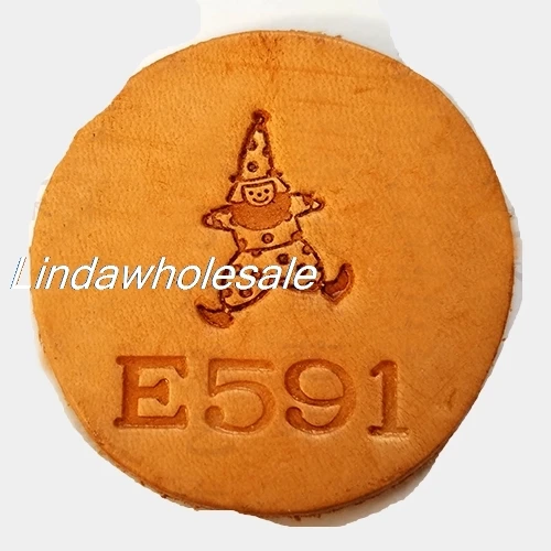 E591 Японский E597/E593/E592/E591 Инструменты для печати, кожаный штамп, резьба по коже - Цвет: E591