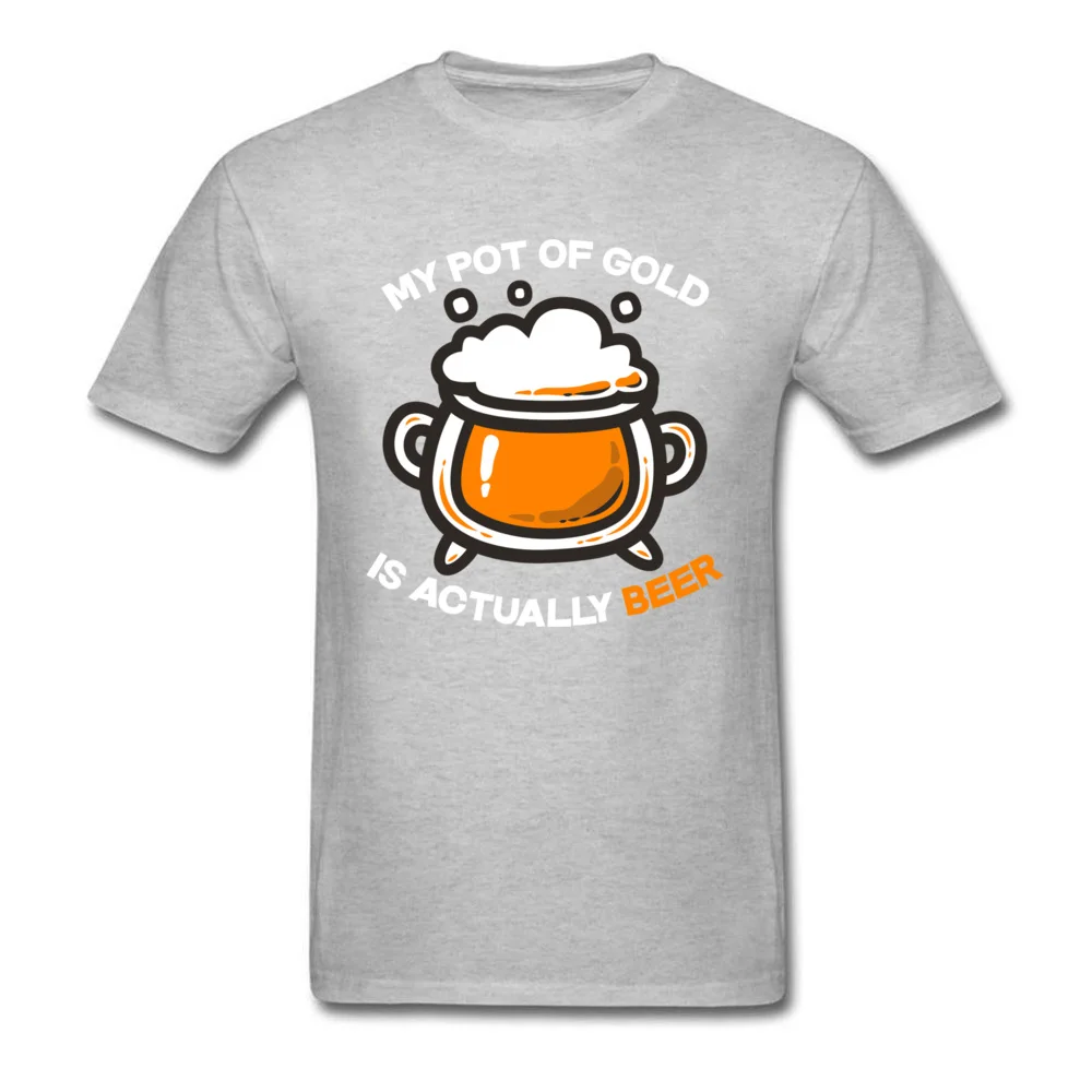 Футболка My Pot Of Gold Beer Мужская черная футболка забавная одежда для любителей пива