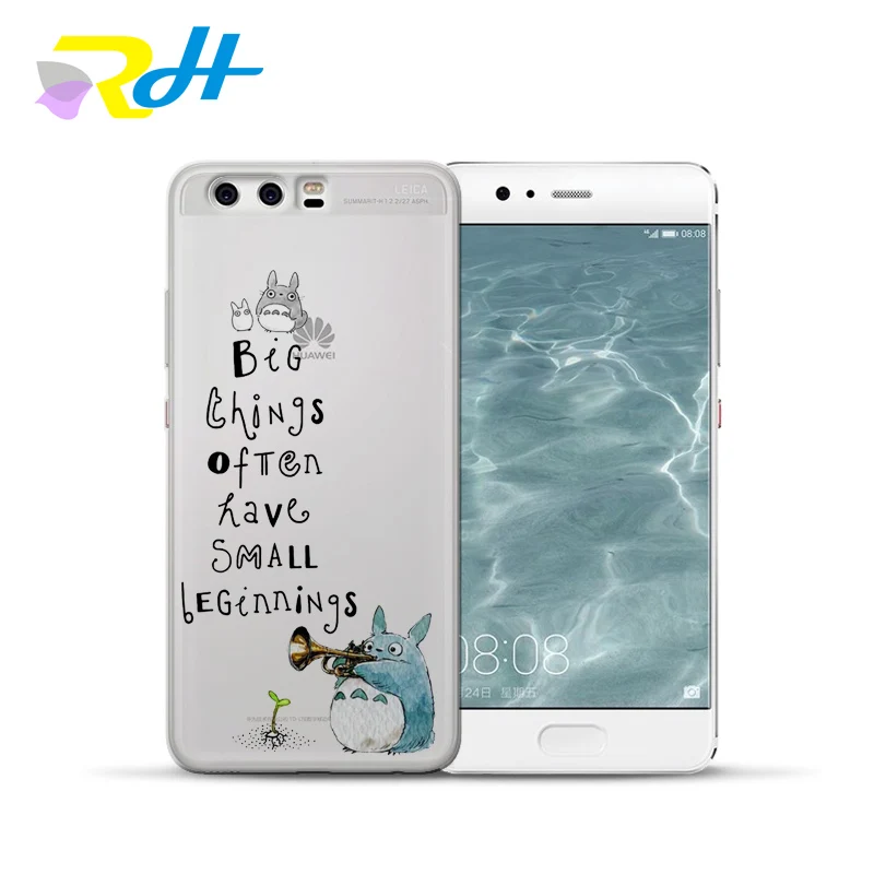 Для funda Huawei P20 lite чехол МИЛЫЙ Тоторо для P8 Coque Etui P Smart P9 P10 Lite Plus P30 Pro