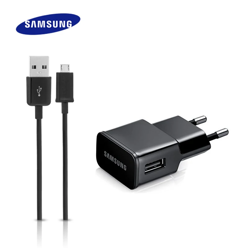 Micro USB Black Оригинальное зарядное устройство samsung для быстрой зарядки S9 S9+ S8+ note8 Note 9 type-C/Micro USB интерфейс для мобильного телефона Быстрая зарядка - Цвет: Micro USB Black