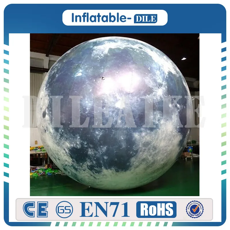 Надувная Луна диаметром 3 м/Искусственная Луна/имитация Луны светодиодный