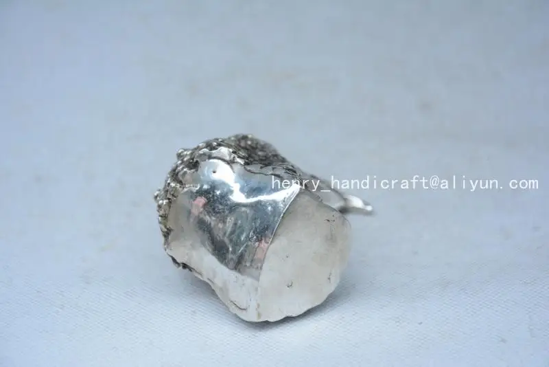 

Very rare Qing Dynasty (QianLong1711-1799)silver Eagle head statue,with mark,Decoration,Free shipping