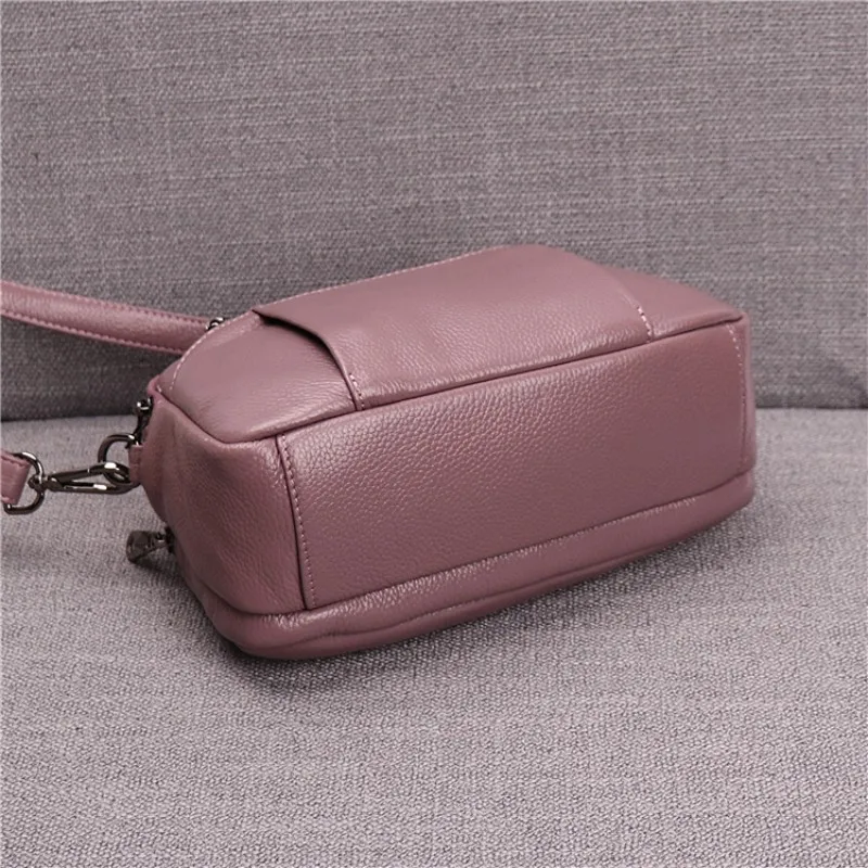 Casual Brand Luxury Women Real Cowhide Leather Handbags Zipper Clutch Crossbody Bag Ladies Messenger Shoulder High Quality | Багаж и сумки