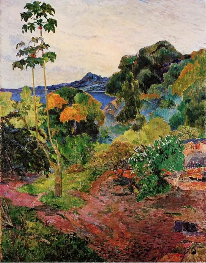 

High quality Oil painting Canvas Reproductions Martinique Landscape (1887) by Paul Gauguin hand painted
