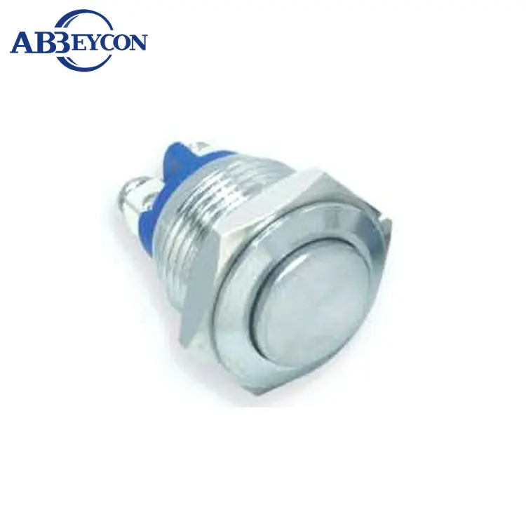 

ABBEYCON TY 1682 IP67 3A250VAC Мгновенный На высоком круге 16 мм антивандальный металлический кнопочный переключатель с высоким утопленным переключателем