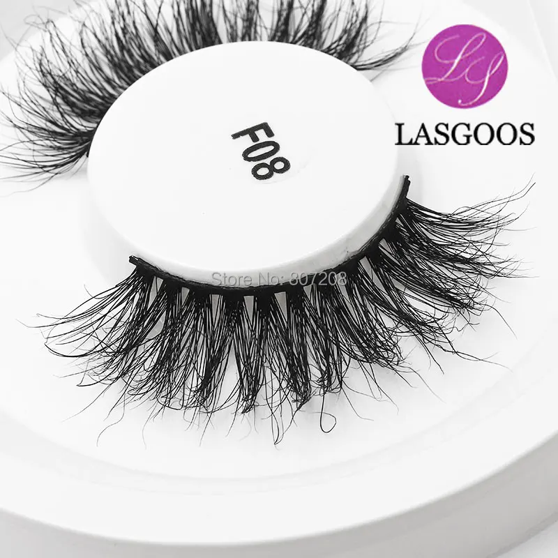 LASGOOS 25 мм ресницы норковые без жестокости полный объем 3D норковая полоса