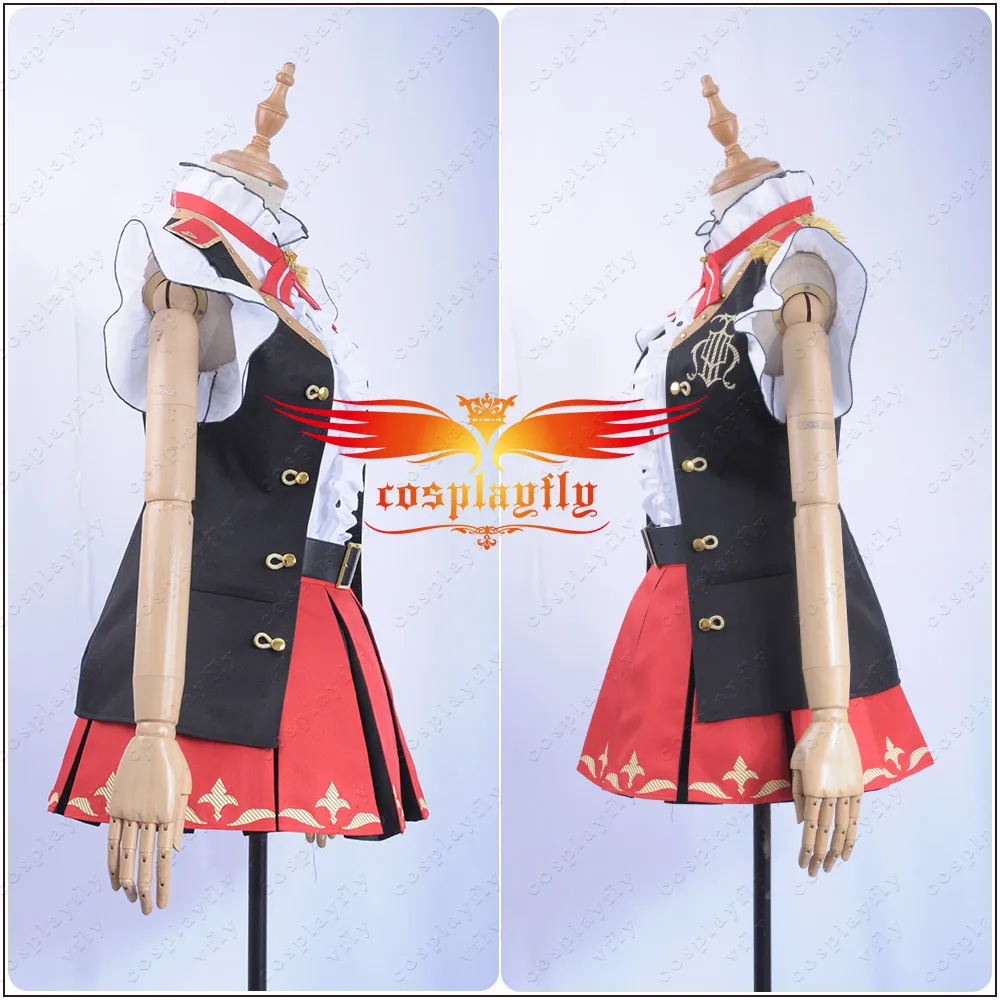 Аниме игра LoveLive!Sunshine! Aqours Bremen Band Sakurauchi Riko карнавальный костюм красное платье с