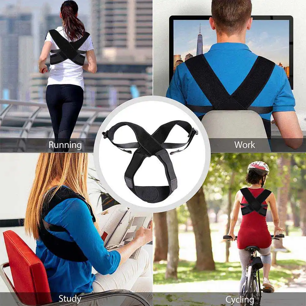 Body Shaper Posture Corrector Adjustable Back Shoulder Lumbar Brace Support Belt Posture Correction Prevent Slouching