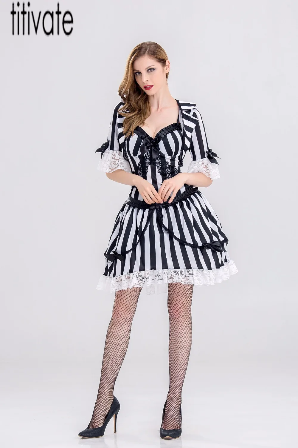 Наряжать Хэллоуин призрак Зомби костюм невесты Overbust костюмы девичник карнавал