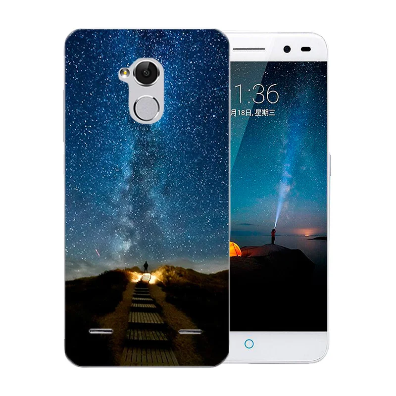 5 0 дюйма для ZTE Blade V7 Lite прозрачные чехлы телефона Мягкие силиконовые с узором