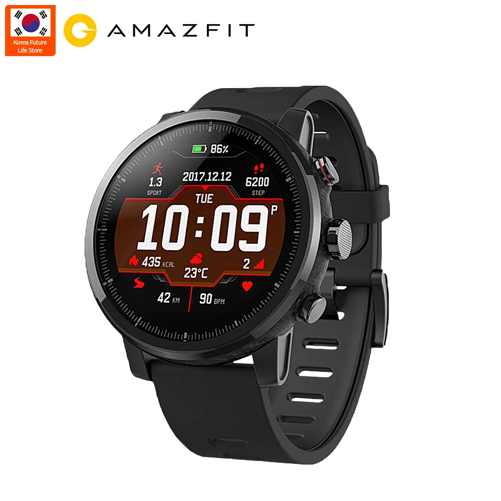 Глобальная версия Xiaomi Huami Amazfit 2 Stratos Pace монитор сердечного ритма Смарт-часы с gps 5ATM