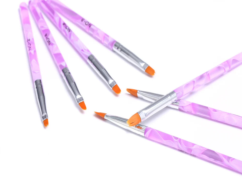 7 шт./компл. Новое поступление профессиональная кисть для дизайна ногтей ручка