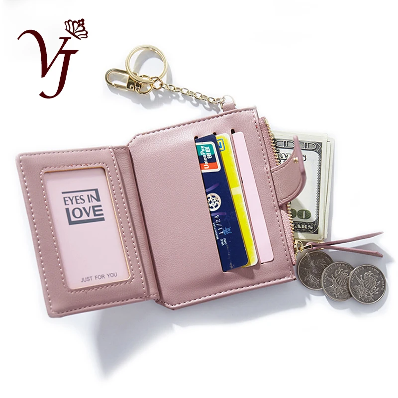 Ультратонкий Модный женский кожаный маленький кошелек держатель для карт тонкий