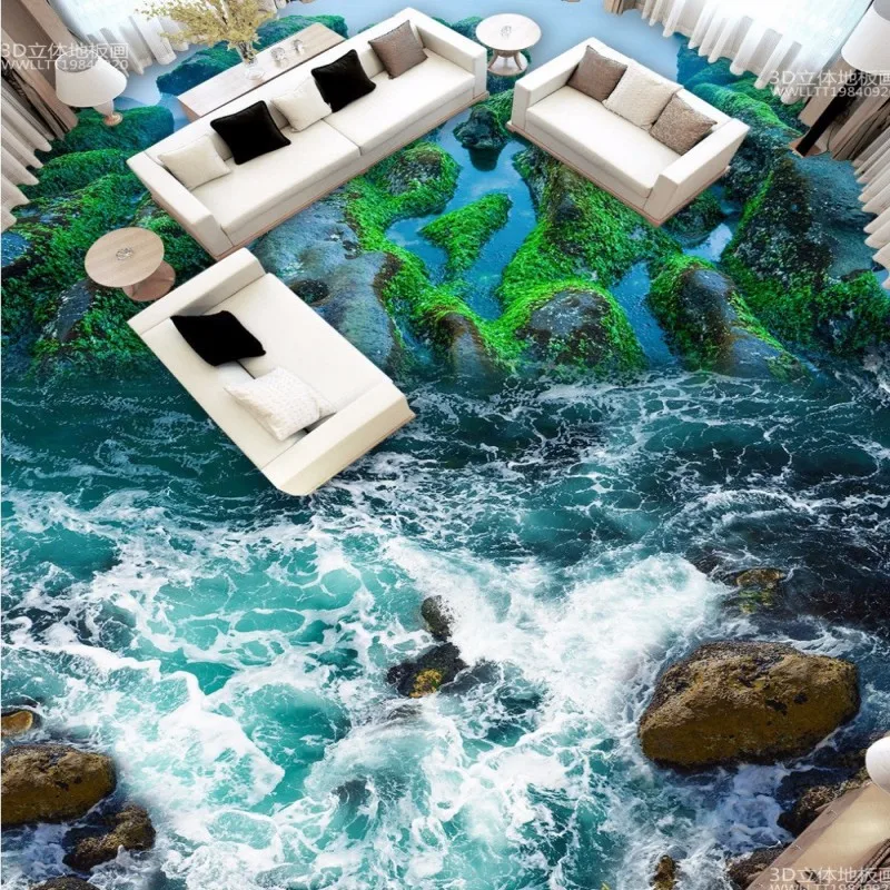 Бесплатная доставка побережье камень 3D износ Нескользящие водонепроницаемые