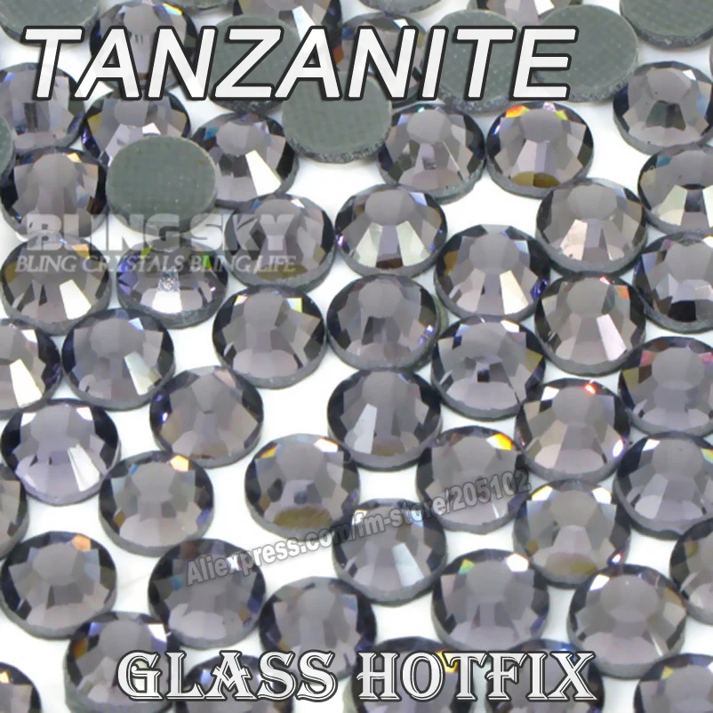 Танзанит Большая упаковка горячей фиксации Стразы SS6 SS10 SS16 SS20 SS30 DMC плоские