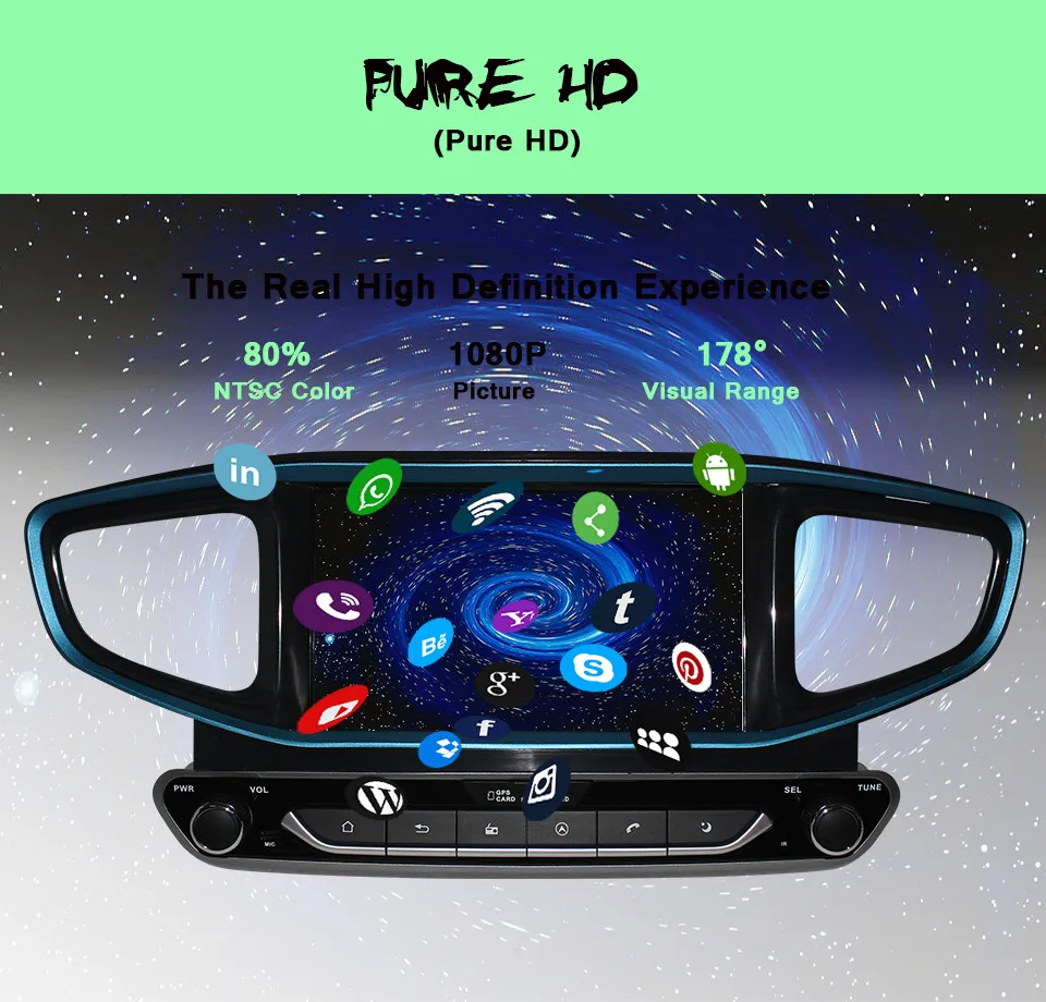 Автомобильная навигационная система android 10 0 с GPS для HYUNDAI Ioniq Blue/Hybrid 2016 2019 2020 карта