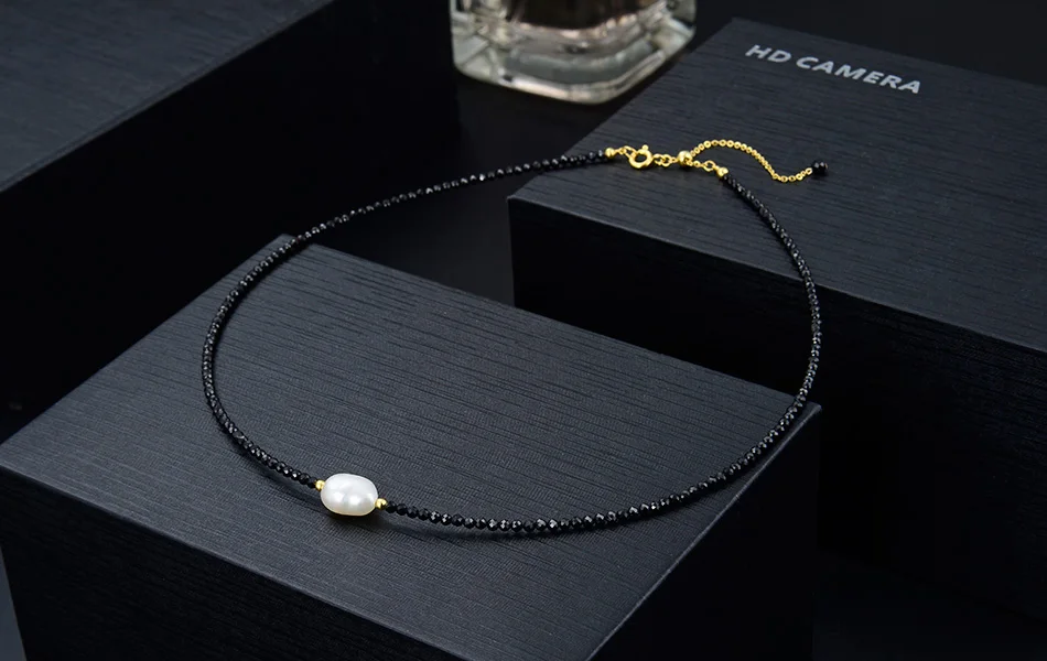 ORSA JEWELS Подвеска из пресноводного жемчуга высшего класса, женское колье из граната и шпинели, настоящее 925 пробы Серебряное стильное ювелирное изделие SN157