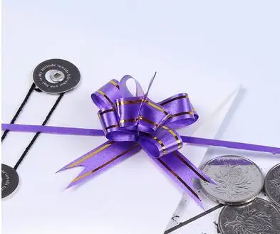 Qi новинка хит рождественский подарок упаковка тянущиеся ленты с бантом