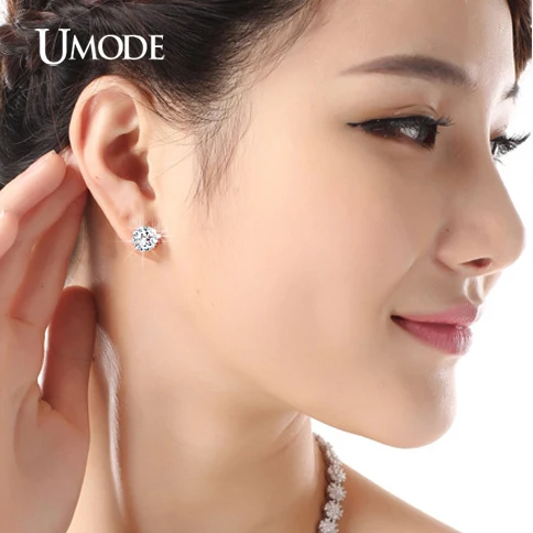 UMODE Популярное изделие модные ювелирные украшения для женщин серьги гвоздики с